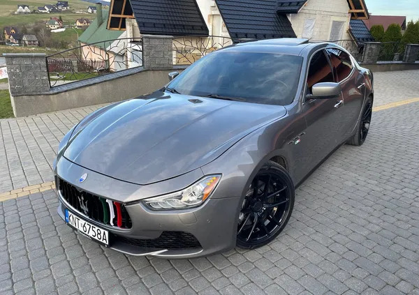 małopolskie Maserati Ghibli cena 89000 przebieg: 169000, rok produkcji 2014 z Pruszków